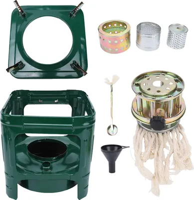 Produktbild von Kerosinofen mit 8 Dochten, tragbare Campingheizung zum Kochen im Freien, Picknick, Wandern, Angeln