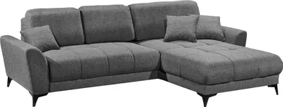 Produktbild von Wohnlandschaft >BERN< Schlaffunktion, Bettkasten, Farbe anthrazit - 281x91x189 (BxHxT)