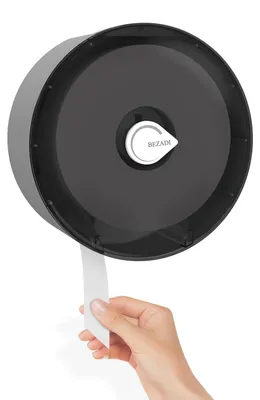Image de Distributeur mural pour rouleaux de papier toilette jumbo, avec serrure