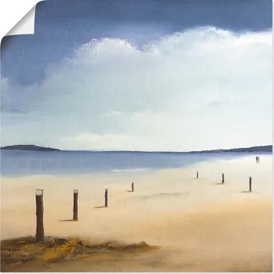 Produktbild von ARTland Poster Am Strand entlang Größe: 70x70 cm