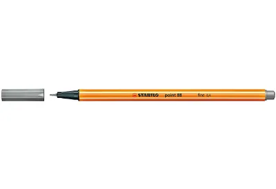 Zdjęcie produktu dla Fineliner - STABILO point 88 - pojedynczy długopis - jasnoszary
