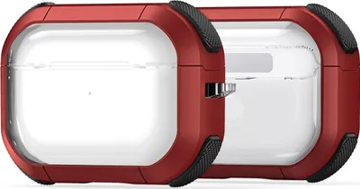 Produktbild von Mobigear Shockproof  Apple AirPods Pro 1 Hardcase Hülle - Rot