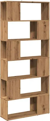Image de vidaXL Bibliothèque/Séparation de pièce Chêne Artisan 80x24x186 cm