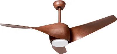 Produktbild von BELIANI Deckenventilator mit Licht Braun Metall Fernbedienung 3 Flügel 3 Geschwindigkeitsstufen 3 Farbtemperaturmodi Timer Wohnzimmer Büro Flur
