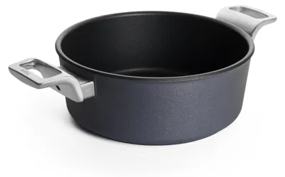Produktbild von Woll Diamond Lite Kasserolle, Ø 24 cm, induktiv, Aluminiumguss, Antihaft-Versiegelung, backofenfest, anthrazit