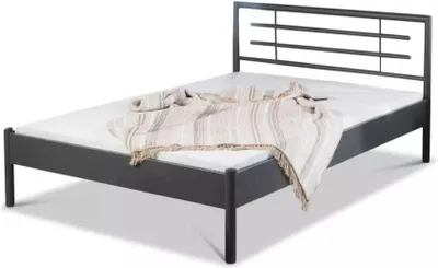 Produktbild von Metallbett Lia – 200 x 220 cm / dunkelgrau