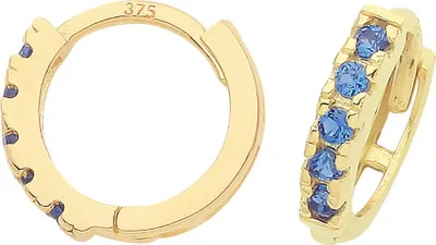 Produktbild von Wunderschöne 9 Karat (375) Gold Damen - Ohrklemme mit Zirkonia - 9mm*2mm; TRS37474
