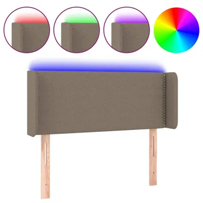 Produktbild von LED Kopfteil Taupe 93x16x78/88 cm Stoff
