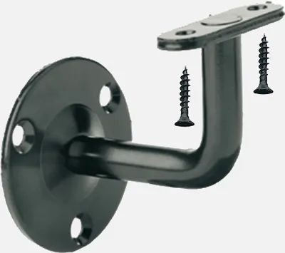 Immagine prodotto di Supporto a parete per corrimano in legno (fisso) Colore nero
