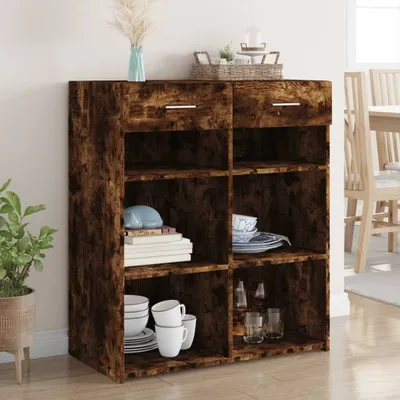 Produktbild von vidaXL Sideboard Räuchereiche 80x42,5x93 cm Holzwerkstoff