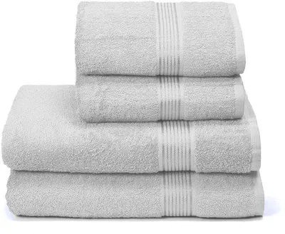 Productafbeelding van Ibenzoa® katoenen handdoekenset, 4-delig – 2x badhanddoek 70x140 cm & 2x handdoek 50x90 cm, 100% katoen, zacht, absorberend, sneldrogend
