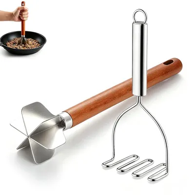 Immagine prodotto di Macinino per carne e schiacciapatate, set da 2 pezzi