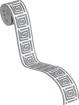 Produktbild von A.S. Création selbstklebende Bordüre Only Borders 9 grau schwarz weiß 5,00 m x 0,05 m 936461