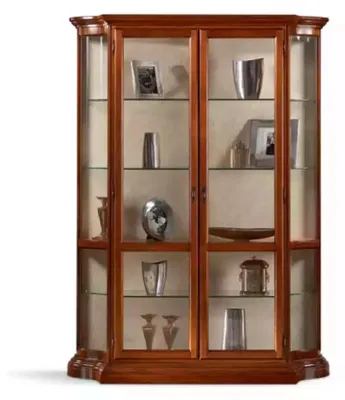 Produktbild von Vitrinen Glas Schrank Vitrine Wohnzimmer Holz Anrichte Luxus Möbel Neu