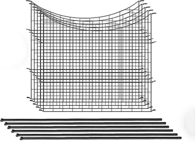 Produktbild von 11tlg. Teichzaun Unterbogen, ca. 390 x 52,5 cm - Anthrazit
