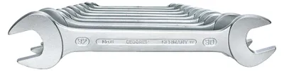 Produktbild von GEDORE 6-100 Doppelmaulschlüssel-Satz 10-teilig 6-32 mm, 6077620