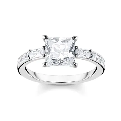 Produktbild von Thomas Sabo TR2380-051-14 Ring Damen Weiße Steine Zirkonia Sterlingsilber Gr. 50