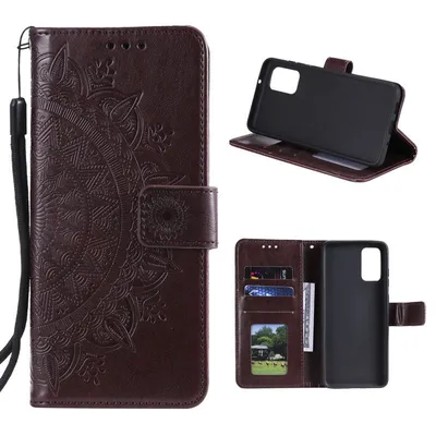 Obrázek produktu pro Pouzdro pro mobilní telefon Samsung Galaxy M31s Pouzdro Flipové pouzdro Kryt Ochranné pouzdro Mandala Brown