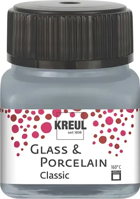 Immagine prodotto di KREUL 16246 KREUL Colore per vetro e porcellana Classic, argento, 20 ml