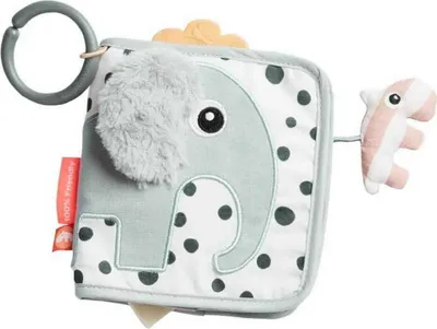 Obrázek produktu pro Done by Deer Aktivitätsbuch Elphee grau Baby sensorisches Spielzeug