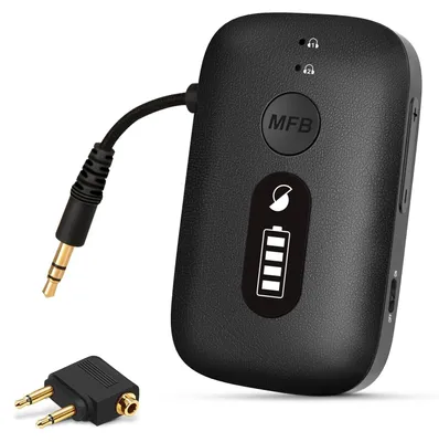 Produktbild von SIMOLIO Flugzeug-Bluetooth-Adapter für 2 Wireless Kopfhörers oder AirPods