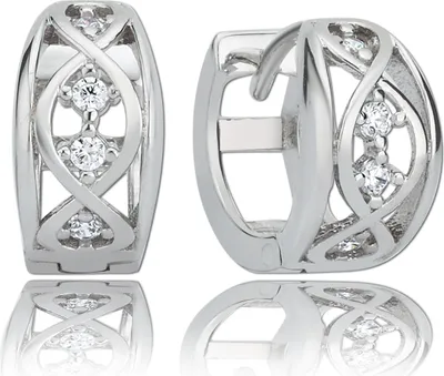 Produktbild von Balia Creolen 1,3cm Silber 925 weiß, silber Damen Schmuck BAO0021SW