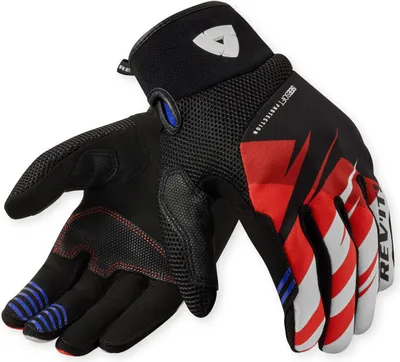 Image de Gants de moto Revit Surge, noir/rouge, S