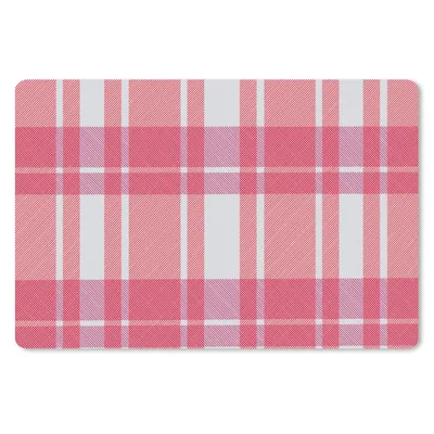 Produktbild von MuchoWow® Mauspad Mousepad Kariert - Rosa - Muster 27x18 cm - Mousepads - Maus Mat - Pad - Mausunterlage - Büroartikel - Desk Matten
