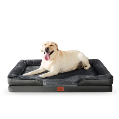 Produktbild von Tierbett orthopädisches Hundebett Memory Foam Ergonomisches Hundesofa, mit rutschfest abnehmbarem waschbarem Bezug