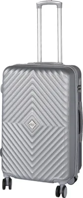 Produktbild von Reisekoffer Hartschalenkoffer Check-In Koffer M silber 67x44x26cm ABS Kunststoff