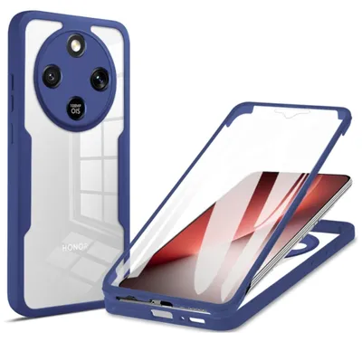 Immagine prodotto di Custodia a 360 gradi per Honor Magic 8 Lite con protezione per display e fotocamera, blu