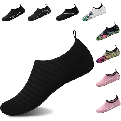 Zdjęcie produktu dla Buty do wody, buty do pływania, buty do aquaparku, buty plażowe, buty do surfingu, rozmiar 36-46, kolor czarny