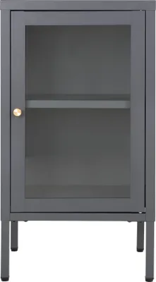 Zdjęcie produktu dla Beistellschrank >Dalby< in Grau, Metall - 38x70x35cm (BxHxT)