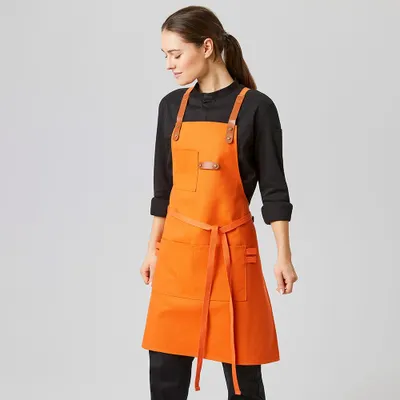 Produktbild von Latzschürze Canvas 70 x 80 cm orange : orange : 100% Baumwolle