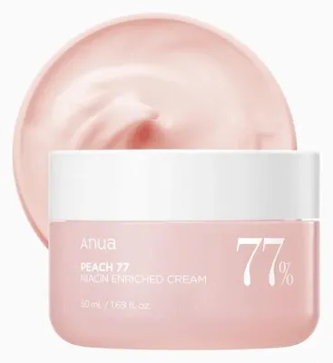 Immagine prodotto di ANUA PEACH 77 NIACIN ENRICHED CREAM 50ml - Crema viso idratante e illuminante