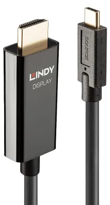 Image de Câble adaptateur LINDY USB type C vers HDMI avec HDR 10m