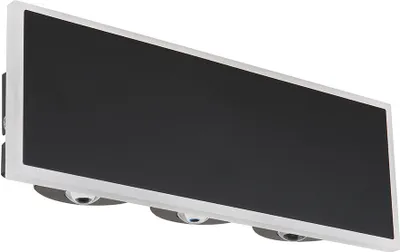 Produktbild von LED Wandlampe, Metall, Schwarz, opal, B 25 cm