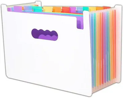 Image de Porte-documents A4 à 13 compartiments, blanc, classeur