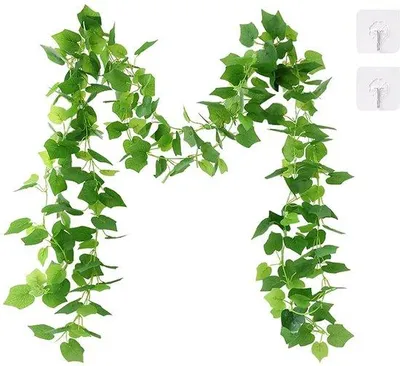 Immagine prodotto di Pianta rampicante artificiale a edera, verde, 2,4 m, per matrimoni, feste, giardini