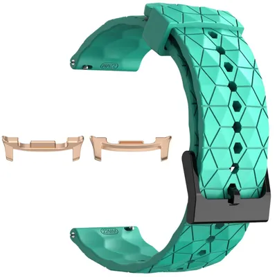 Obrázek produktu pro Pro Samsung Galaxy Watch 8 / 8 Classic / Ultra 2 Silikonový fotbalový design Náhradní pásek na ruku Aqua
