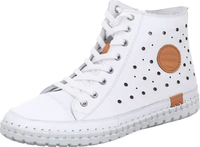 Produktbild von Gemini Damen Schnürboot Reißverschluss Perforierung Stiefelette 395060-02, Größe:37 EU, Farbe:Weiß