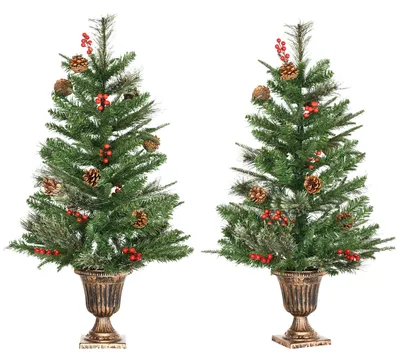 Image de Sapin de Noël artificiel, hauteur 90 cm, 110 branches, vert, 09m
