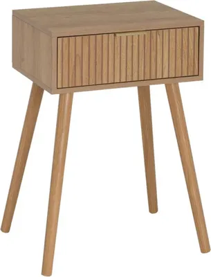 Produktbild von HowHomely | Nachttisch - Nachtkommode mit Schublade - 45 x 34 x 59 cm - braun - Beistelltisch
