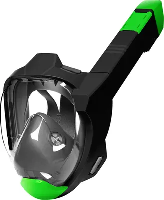 Produktbild von Schnorchelmaske Vollgesichtsmaske mit komplettem Trockenatemsystem Schnorchelausruestung fuer Erwachsene 180¡ã Panoramasicht Schnorchelmaske mit Antibeschlag- und Auslaufschutz