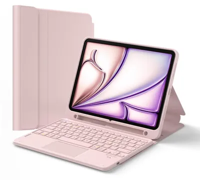 Zdjęcie produktu dla Etui z klawiaturą, model A16, 10. generacji, Bluetooth, kompatybilne, kolor różowy