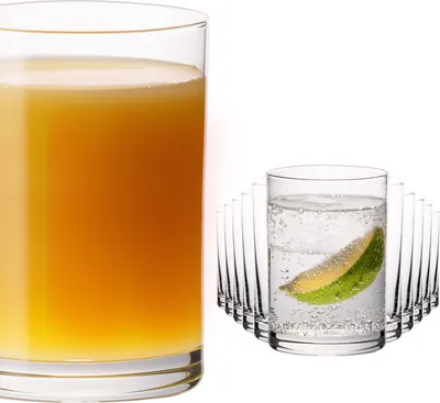 Produktbild von PLATINUX Gerade Trinkgläser 100ml (max. 150ml) Set 12-Teilig Saftgläser aus Glas Wassergläser klein Spülmaschinenfest