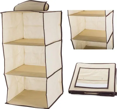 Zdjęcie produktu dla organizer do szafy wisząca półka z 3 półkami  60cm 01333