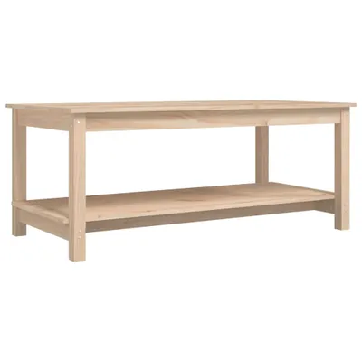 Image de vidaXL Table basse 110x55x45 cm pin massif