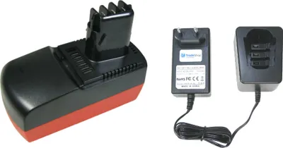 Produktbild von Trade-Shop 2in1 Set: Ni-MH Akku 18V / 2000mAh + Ladegerät inkl. Netzteil kompatibel mit Metabo 6.31739 6.25477 6.25478 631739 625477 625478 LC 40