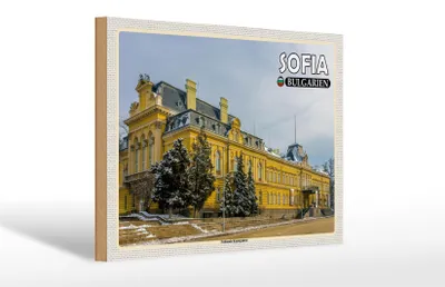 Produktbild von Holzschild Reise 30x20cm Sofia Bulgarien Kunstgalerie